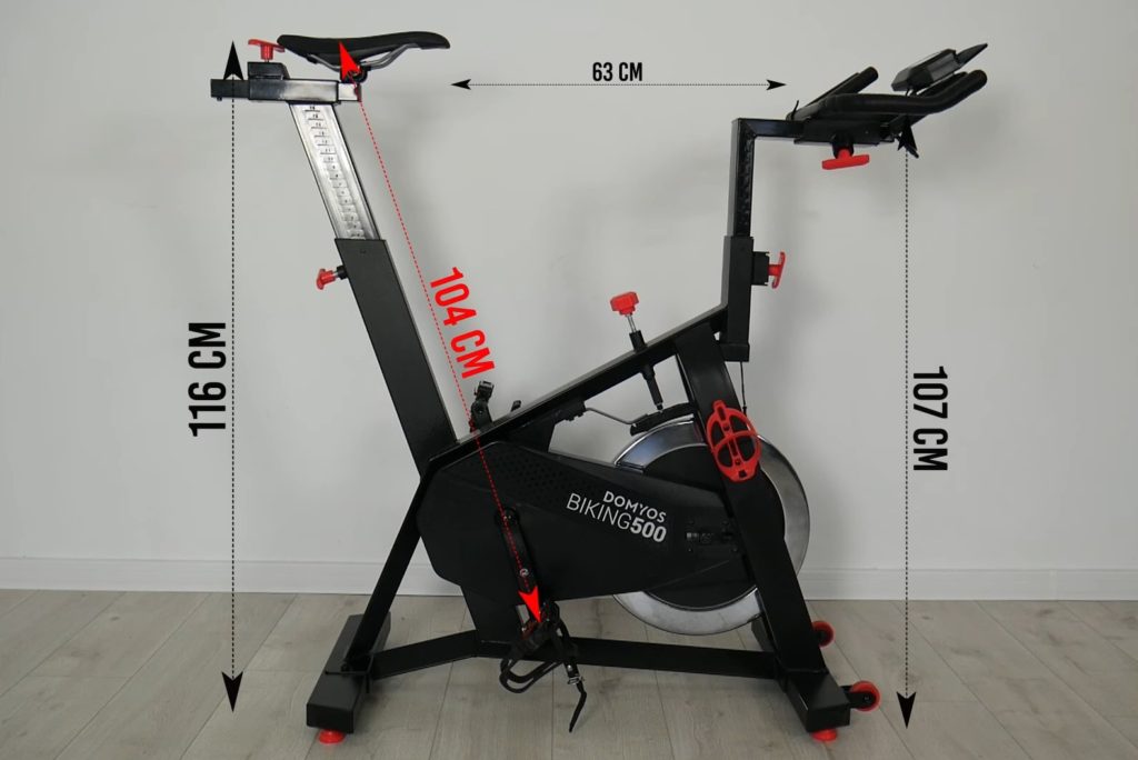 Domyos EXERCISE biking 500 review - dimensions