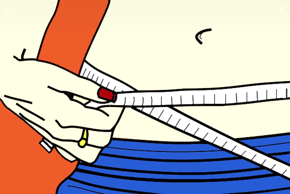 gut health and weight loss cartoon